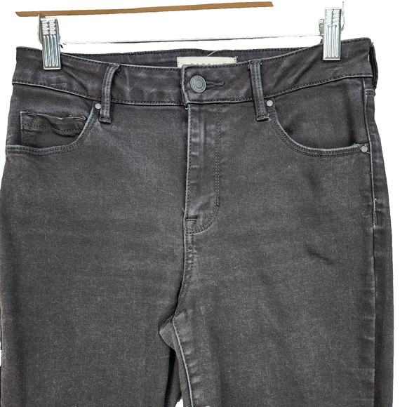 PACSUN Womens Jeans XS 26x28 Mid-Rise Skinniest Black Stretch Denim Faded Casual - Picture 4 of 9